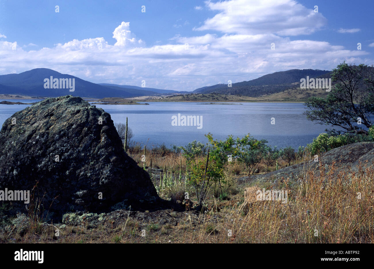 Lake Jindabyne Snowy Mountains New South Wales Australia Stock Photo