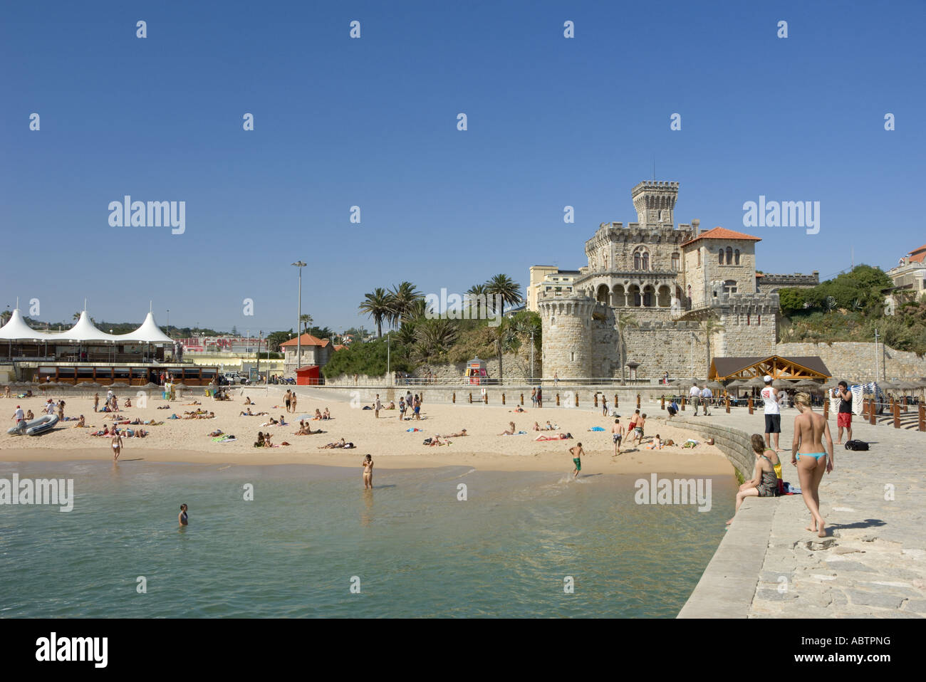 Portugal, the costa de Lisboa, Estoril beach Stock Photo