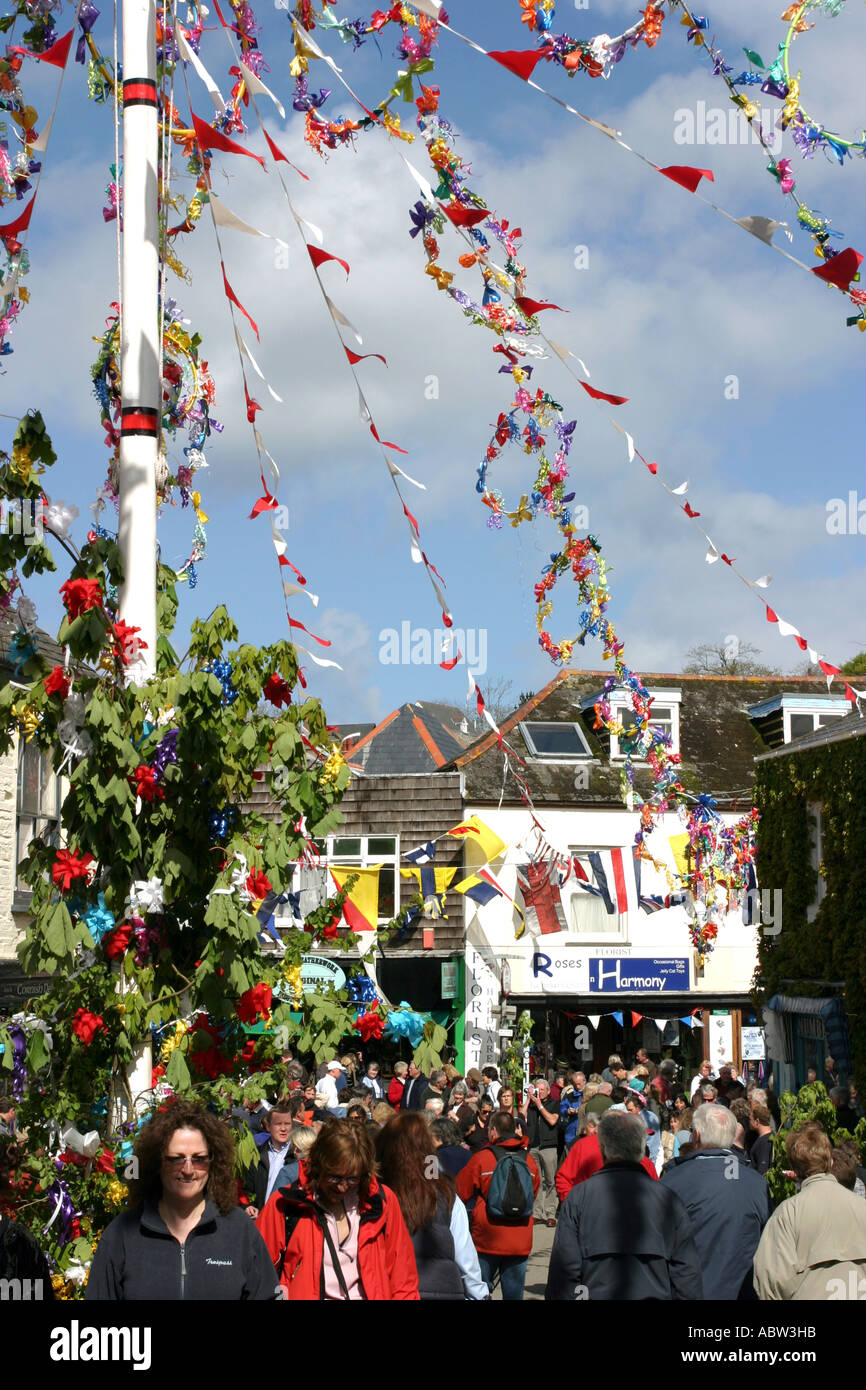 May Day Celebrations, Padstow Stock Photo Alamy