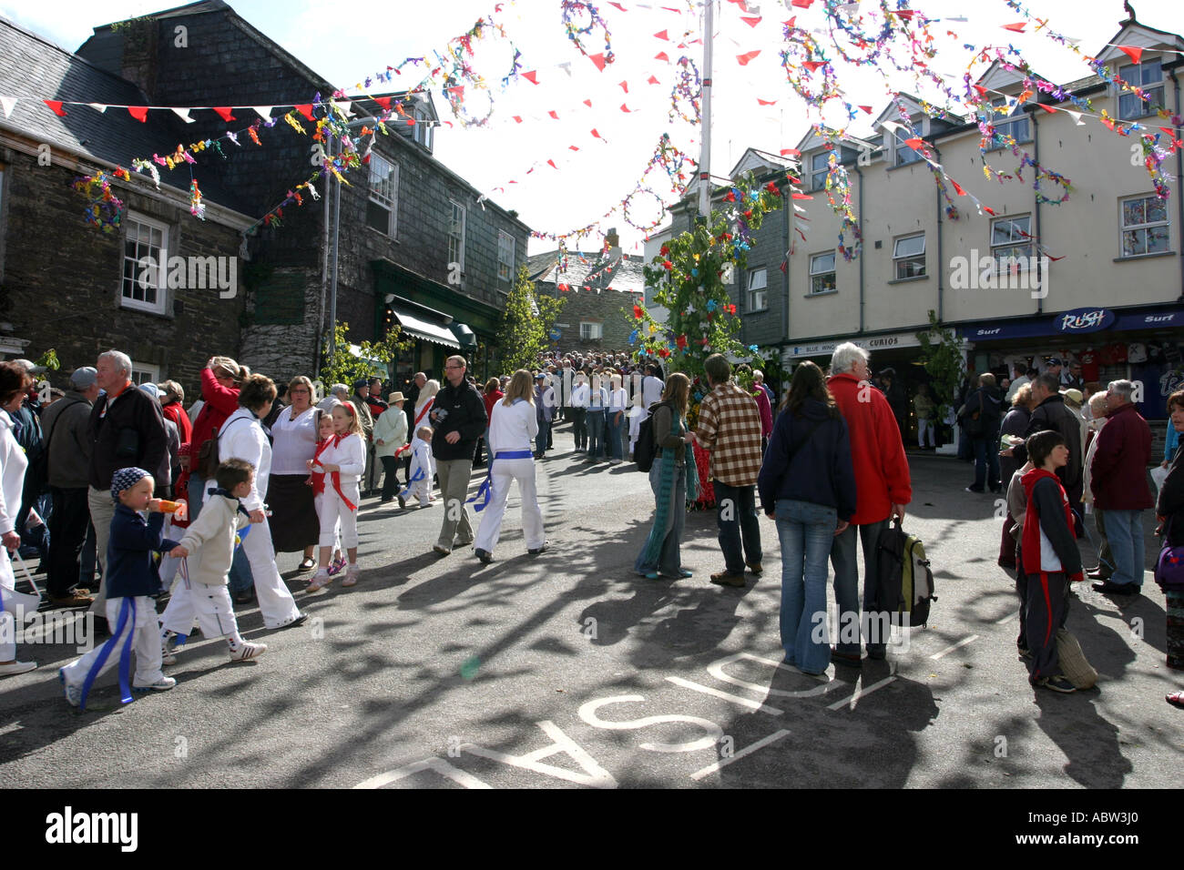 May Day Celebrations, Padstow Stock Photo Alamy