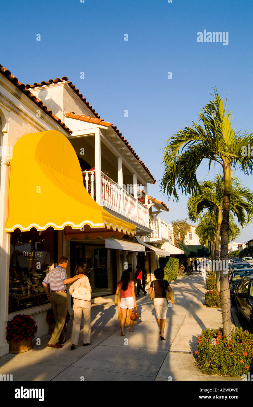 Palm beach shops hi-res stock photography and images - Alamy