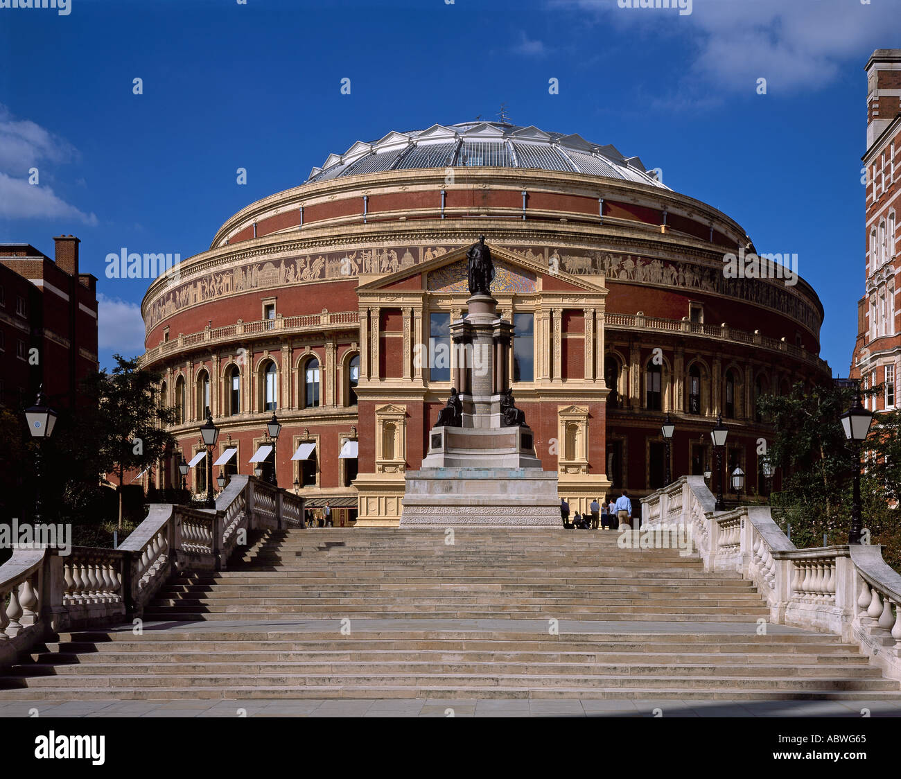 London Buildings, Royal Albert Hall with new South Porch, South Kensington, London. Architect: Henry Cole Stock Photo