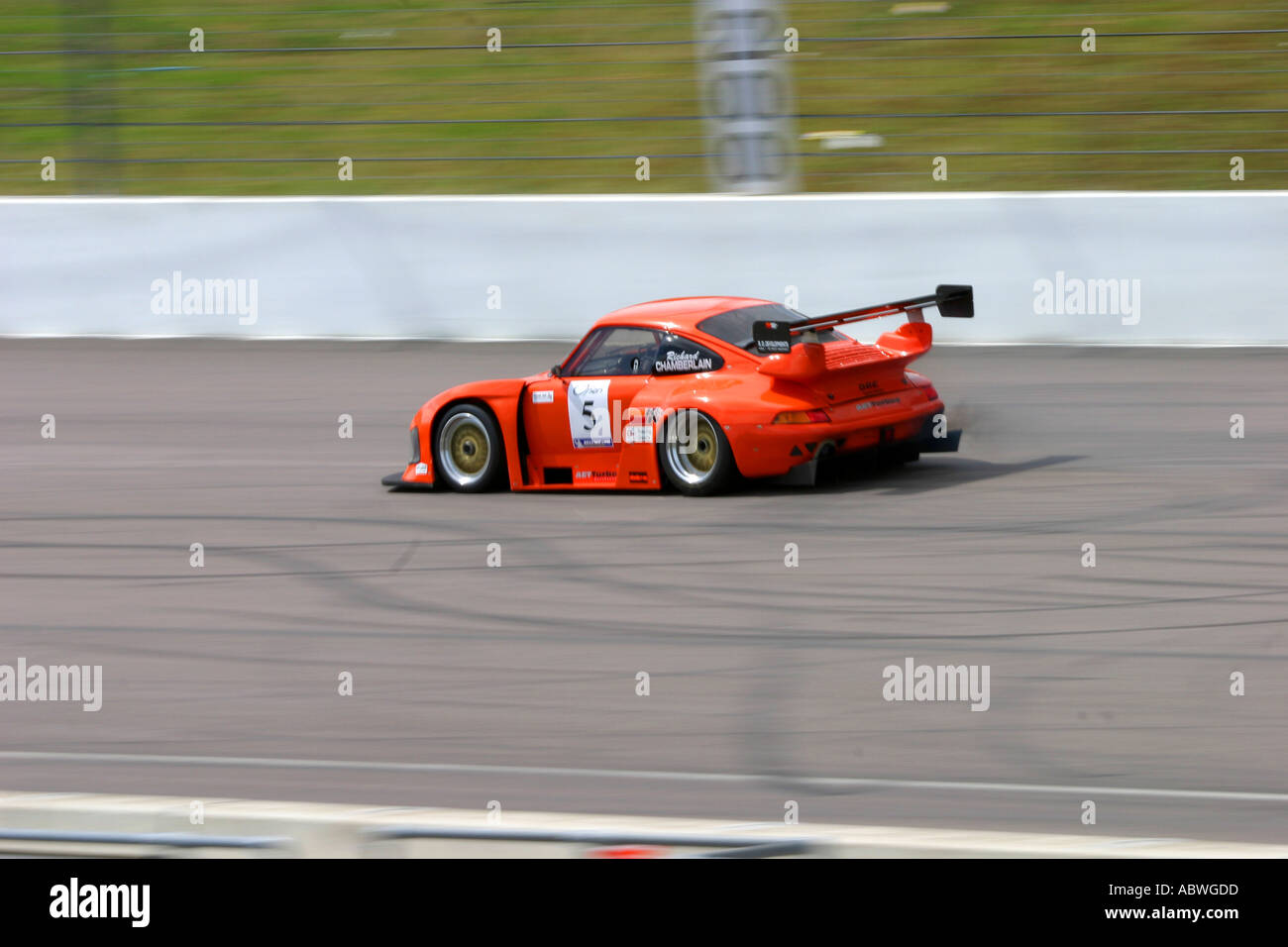 Racing Porsche Stock Photo