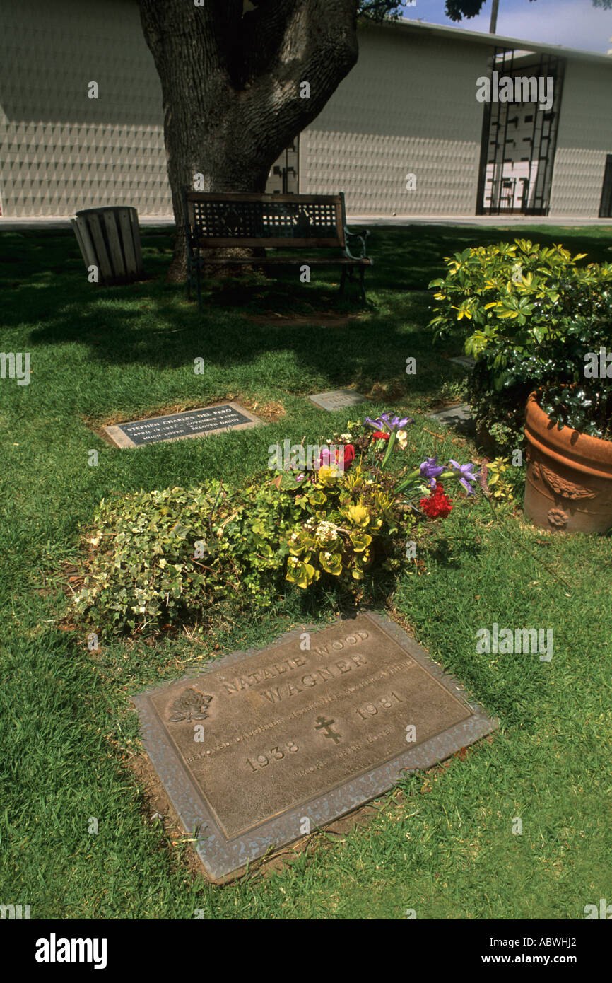 Natalie Wood Wagner Grave in Westwood Memorial Park Los Angeles