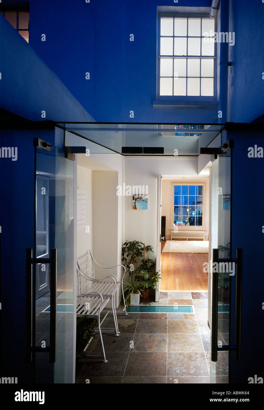 Refurbished House, Brighton, England. Rear exterior. Glass conservatory. Architect Helen