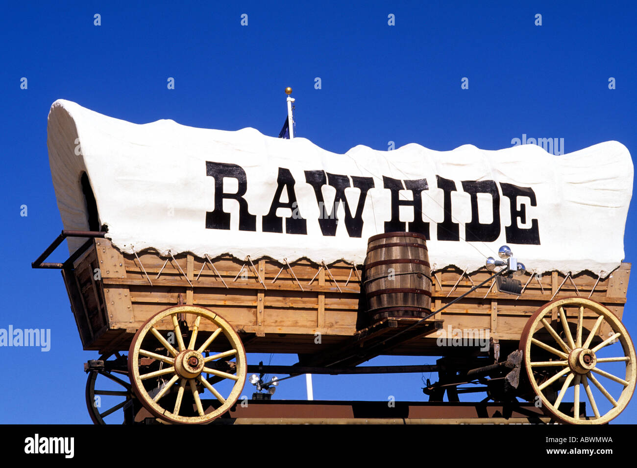 Famous Attraction Rawhide stagecoach for cowboys near Phoenix Arizona USA Stock Photo