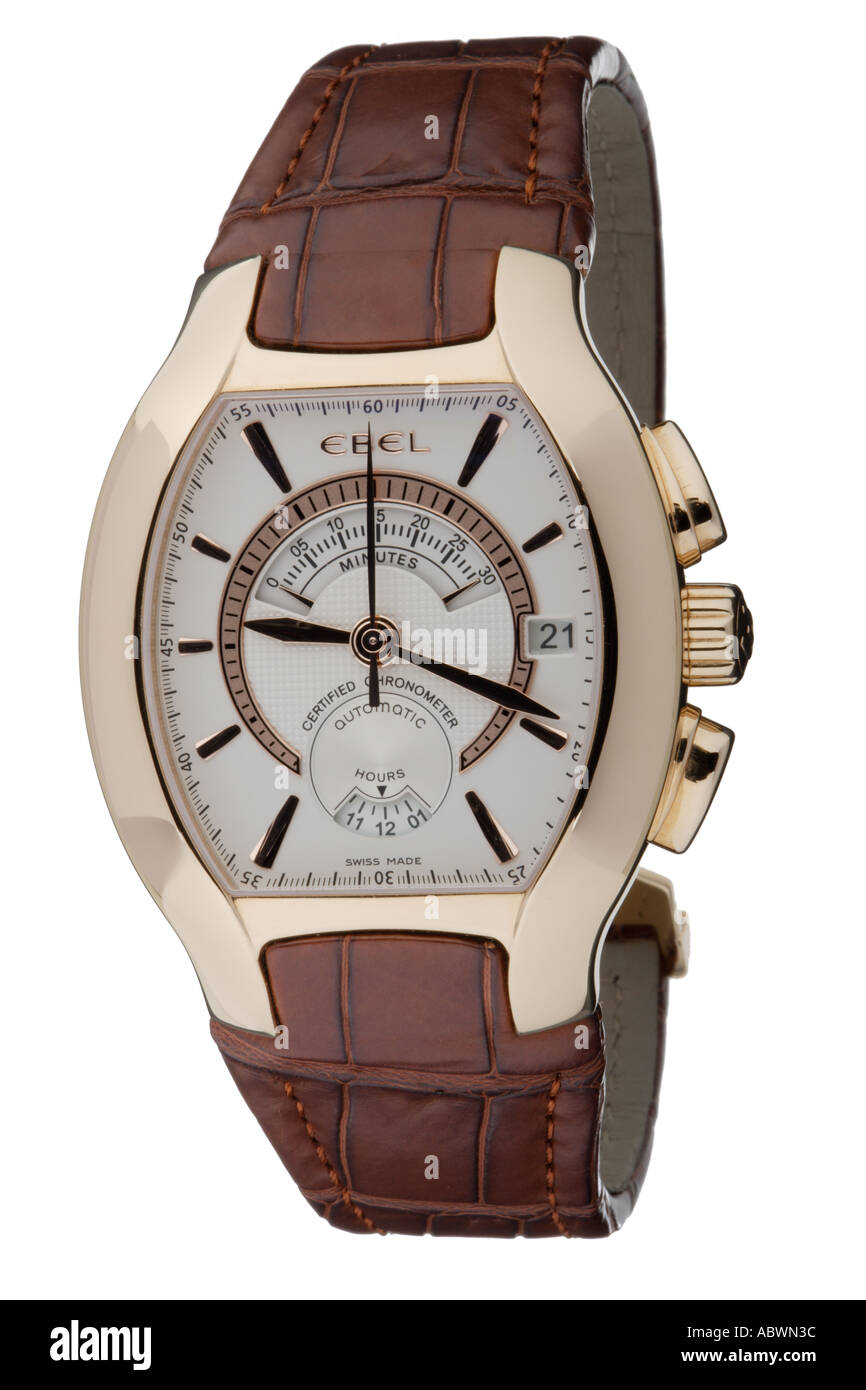 Ebel automatic gold watch Swiss Chronometer Stock Photo