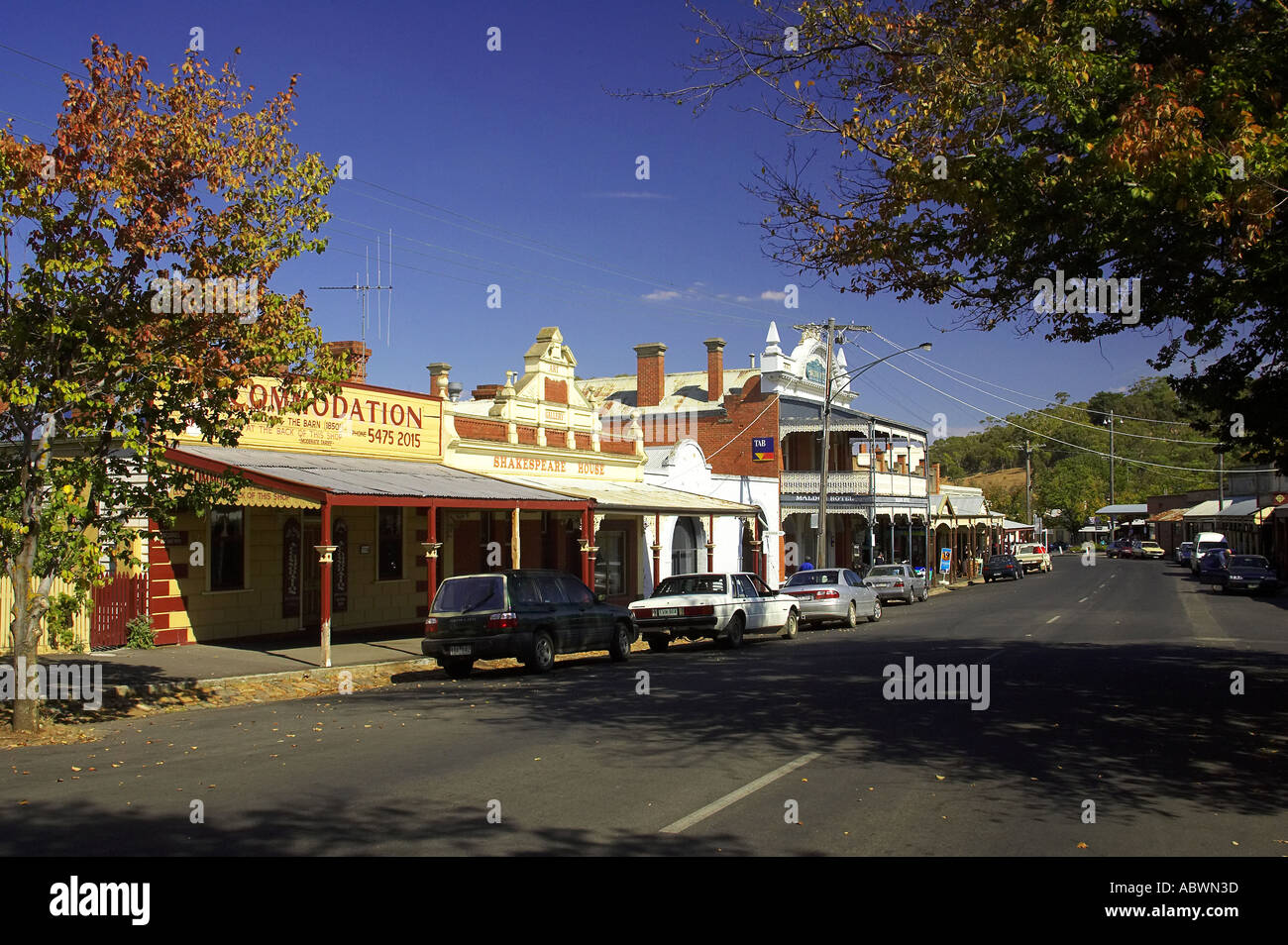 Main Street Maldon Victoria Australia Stock Photo Alamy