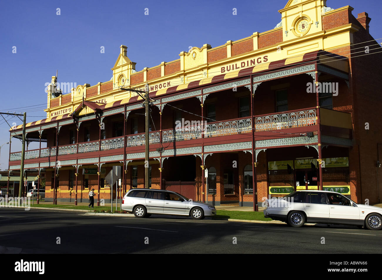 Historic Hotel Rochester Victoria Australia Stock Photo Alamy