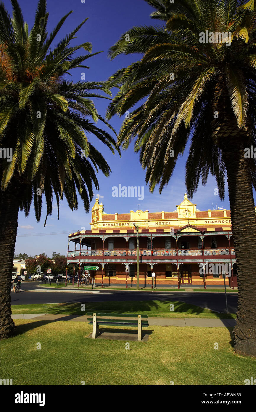 Historic Hotel Rochester Victoria Australia Stock Photo Alamy