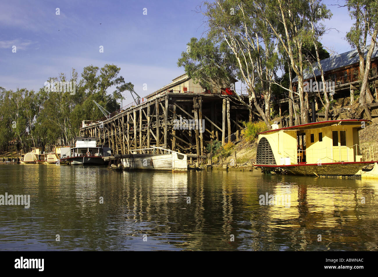 Riverboats Murray River Port of Echuca Victoria New South Wales Australia Stock Photo Alamy