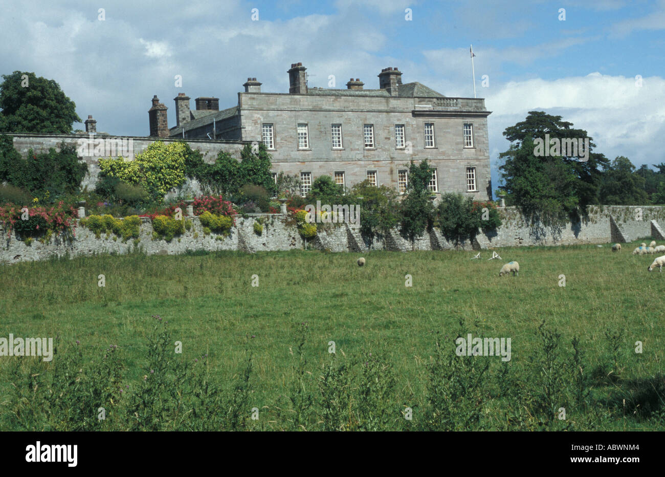 Dalemain House Terrace Penrith Cumbria England UK Stock Photo Alamy