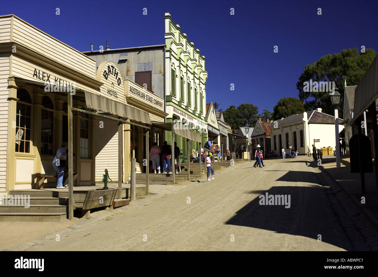 Main Street Sovereign Hill Ballarat Victoria Australia Stock Photo Alamy