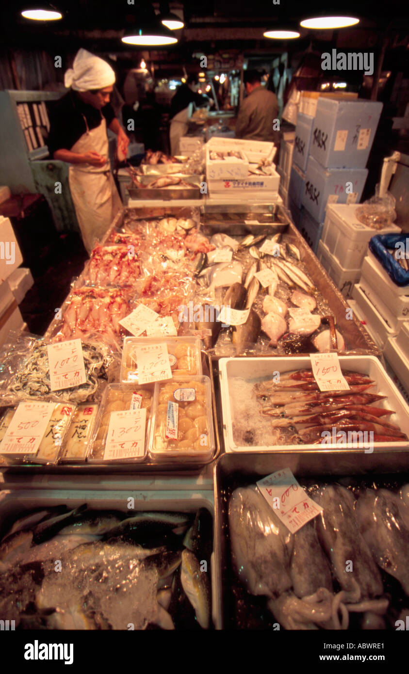 Tsukiji Fish Market Tokyo Japan Stock Photo - Alamy