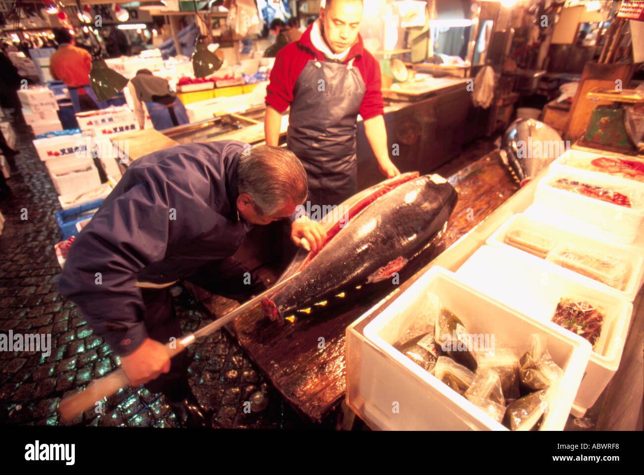 Tsukiji Fish Market Tokyo Japan Stock Photo - Alamy