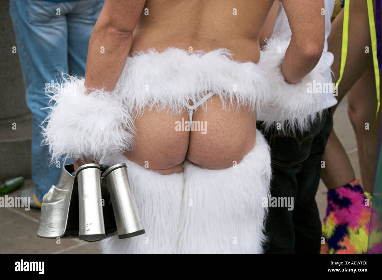 A stubbly Arse at the London Gay Pride Parade 2005 Stock Photo - Alamy