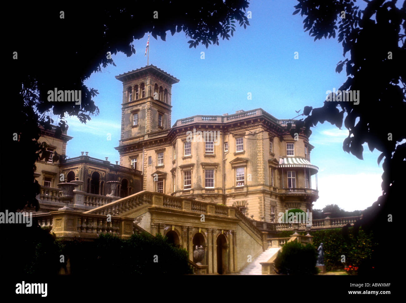 The exterior of Osborne House. Isle of Wight.UK Stock Photo Alamy