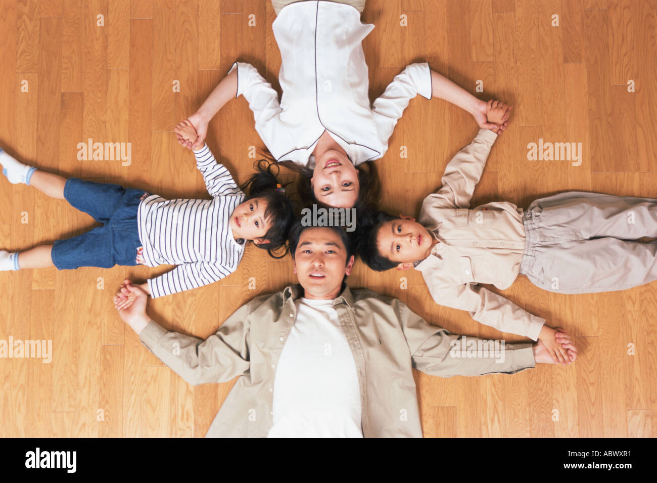 Four girls lying on top hi-res stock photography and images - Alamy