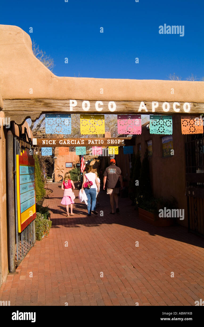 Famous Landmark of Old Town shopping stores in Albuquerque New Mexico