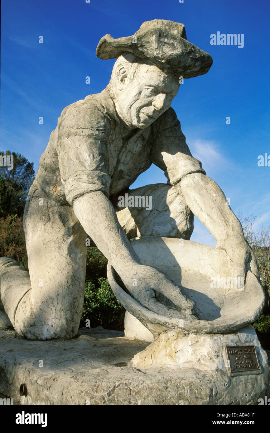 California, Auburn, Statue of Gold Miner Stock Photo 2418718 Alamy