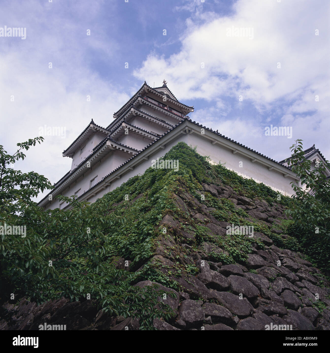 Aizu Wakamatsu Castle Stock Photo Alamy