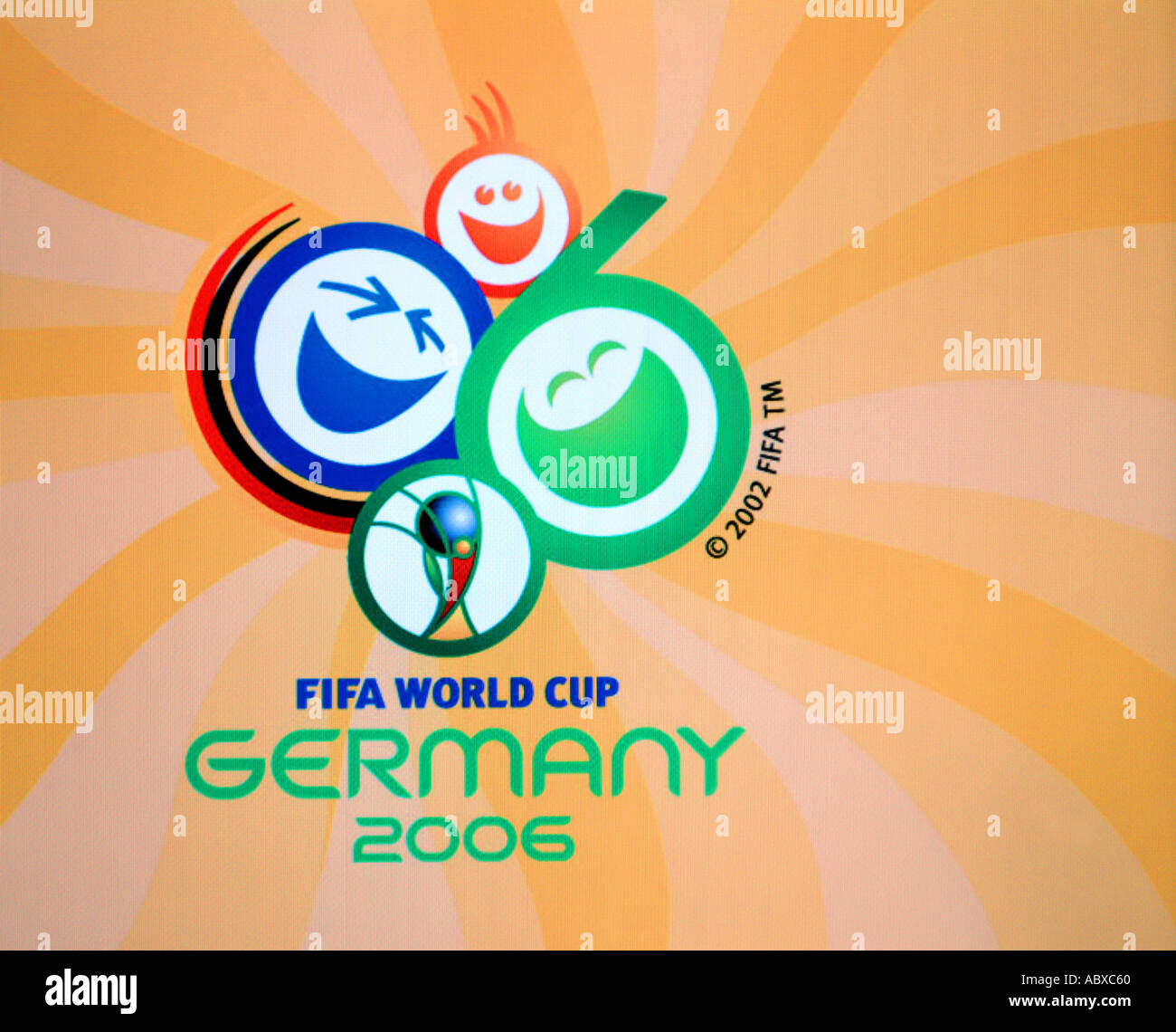 fifa world cup germany 2006 logo colour color detail yellow deutschland  deutsch sport sporting event mundial soccer world footba Stock Photo - Alamy