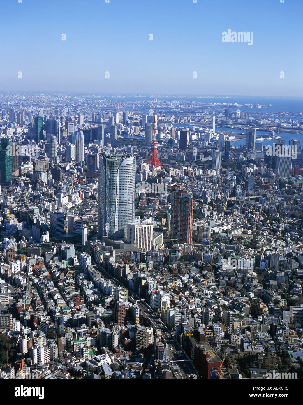 Tokyo, Japan. 9th Feb, 2023. The skyline urban cityscape at sunset viewed  from Ebisu.The population of Tokyo is about 13.9 million people while the  metropolitan area is about 40 million people, making