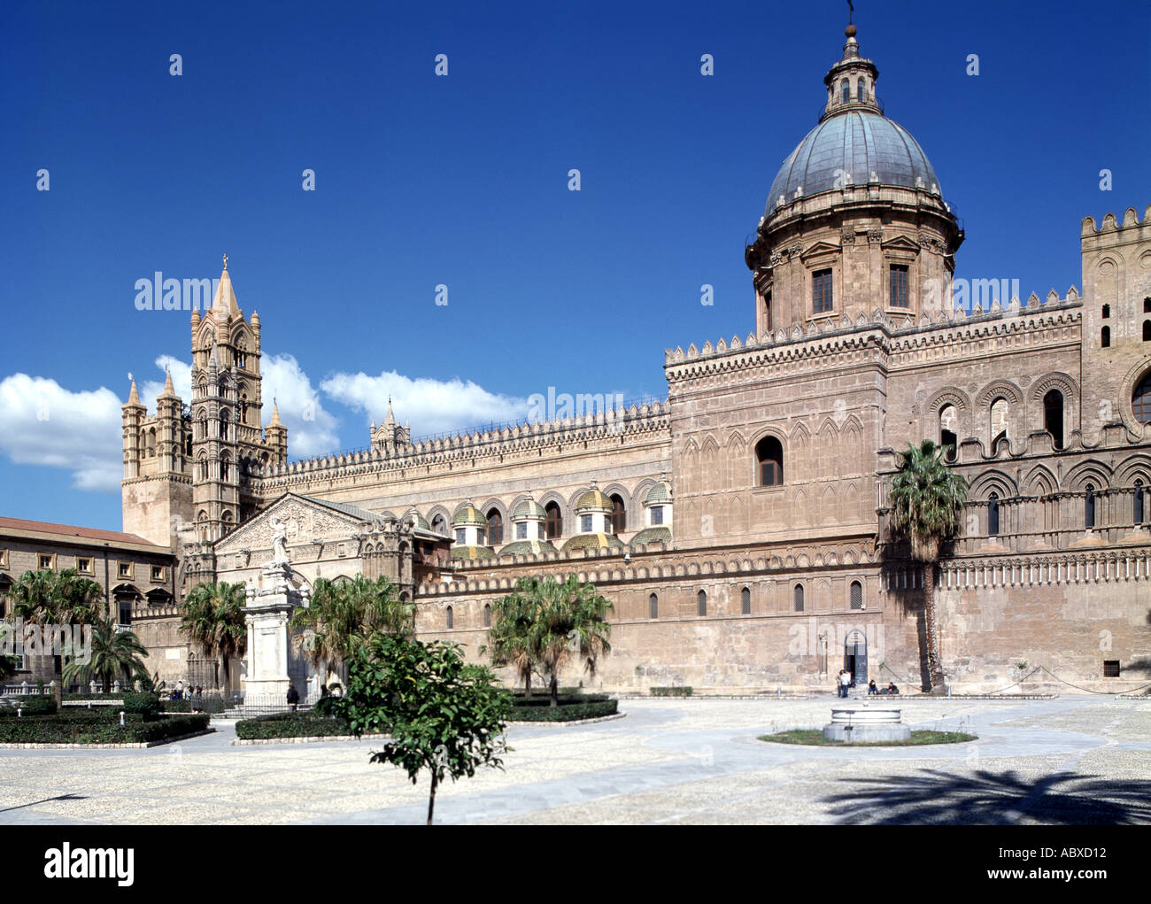 Palermo, Kathedrale, Südansicht Stock Photo