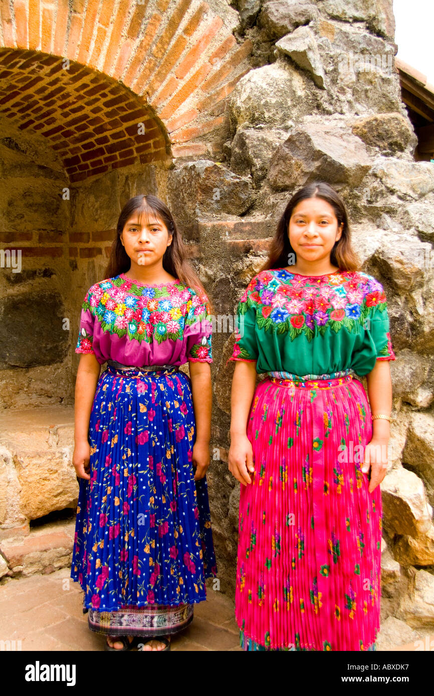 Young girls in courtyard in the World Renowned Casa Santo Domingo Hotel