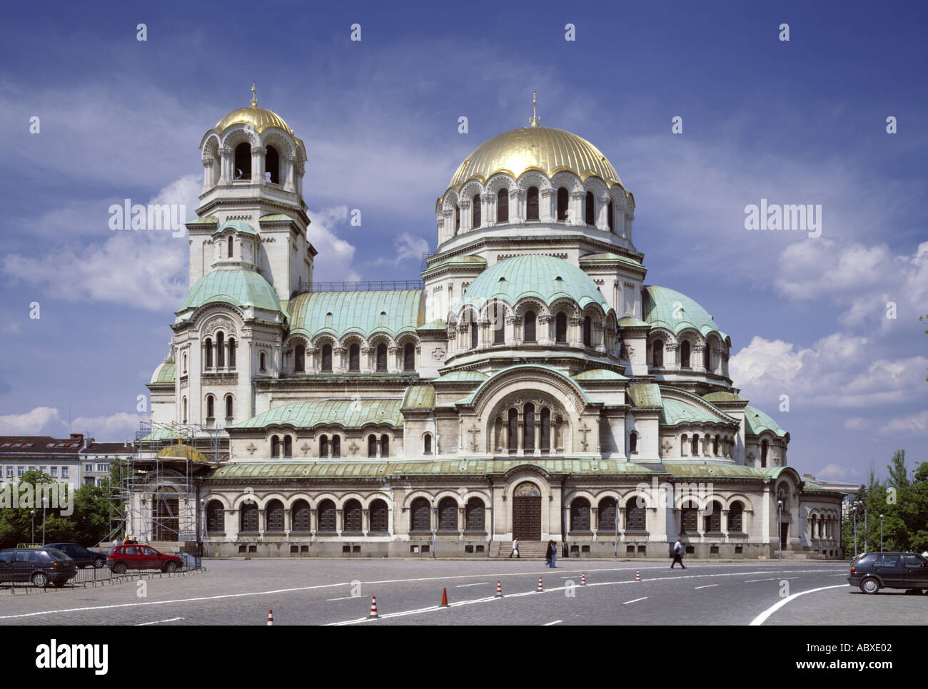 Sofia, Alexander Newski Kathedrale, Süd-Ansicht Stock Photo
