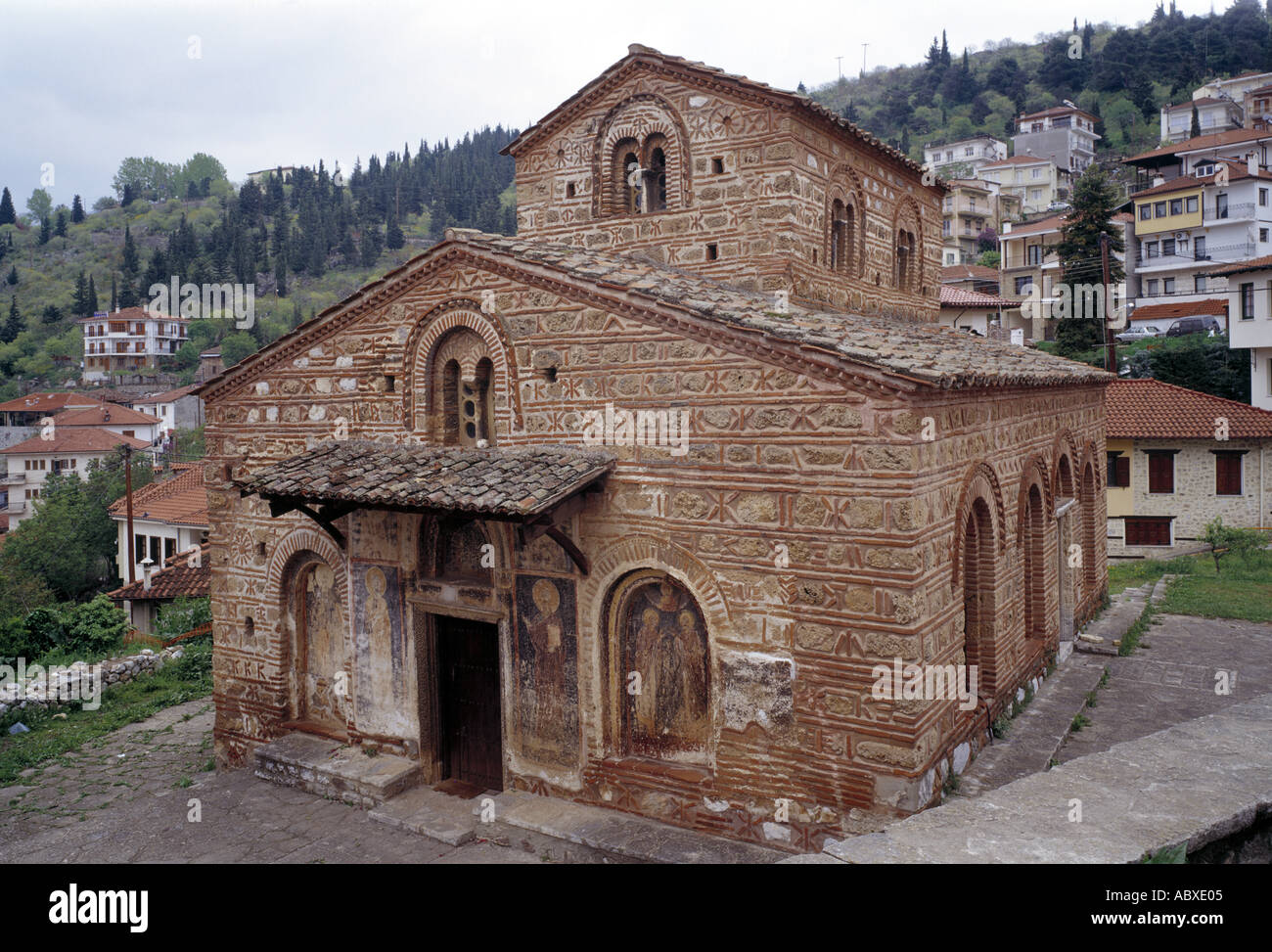 Kastoria, Kirche Haghii Anarghyri (Agioi Anargyroi), Süd-West-Ansicht Stock Photo