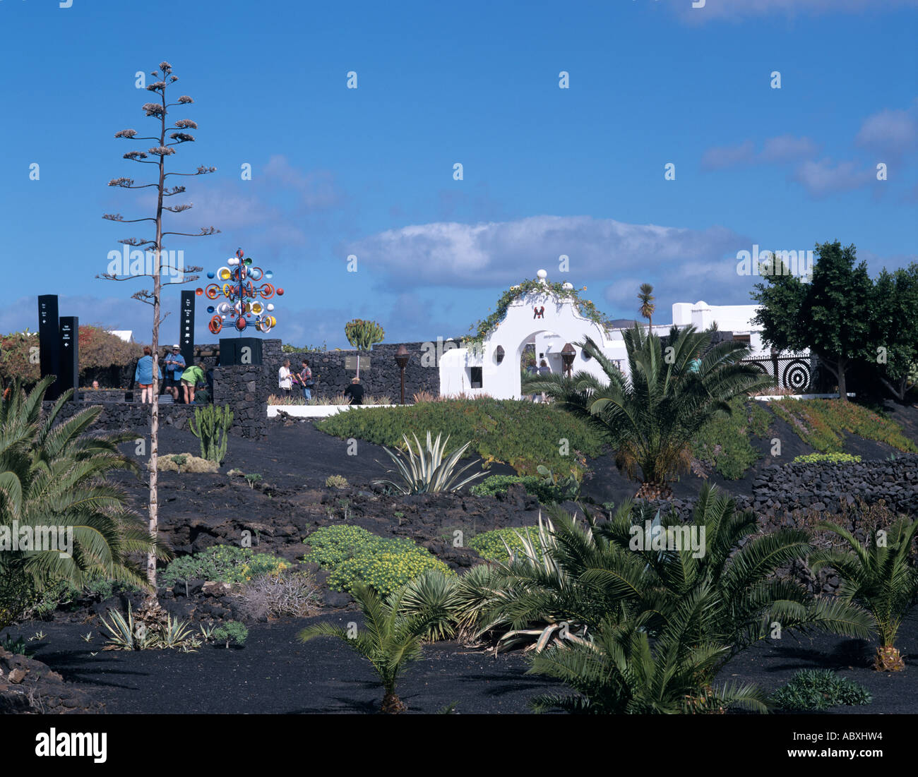 Spanien Spain Spain Lanzarote House Haus Manrique Stock Photo