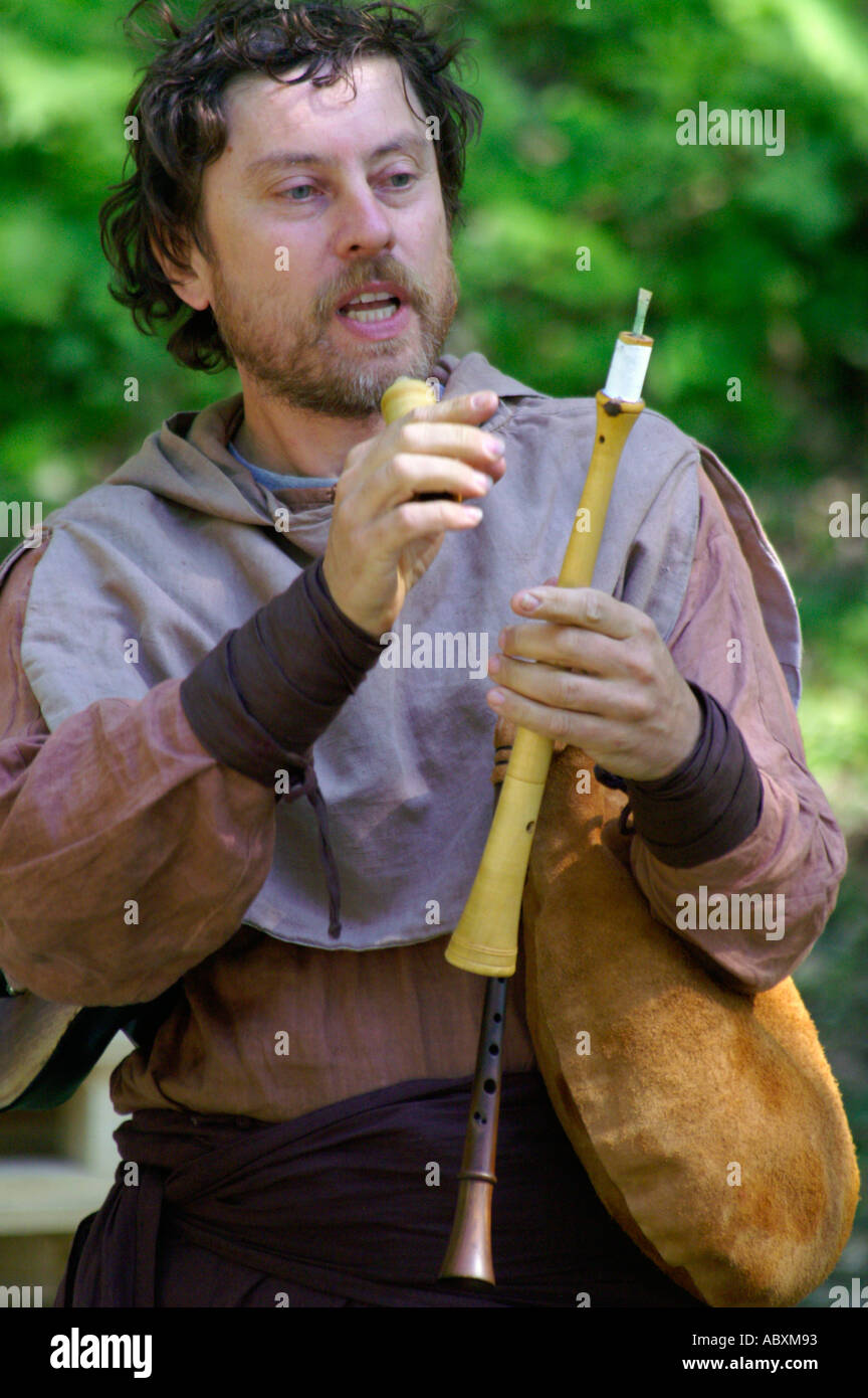 Musician and Bagpipe Stock Photo Alamy