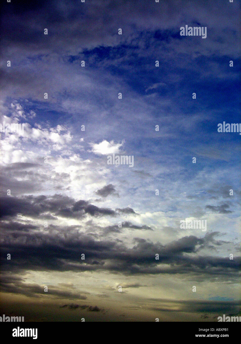Rural Scene of Storm Clouds in The Sky Copy Space Stock Photo