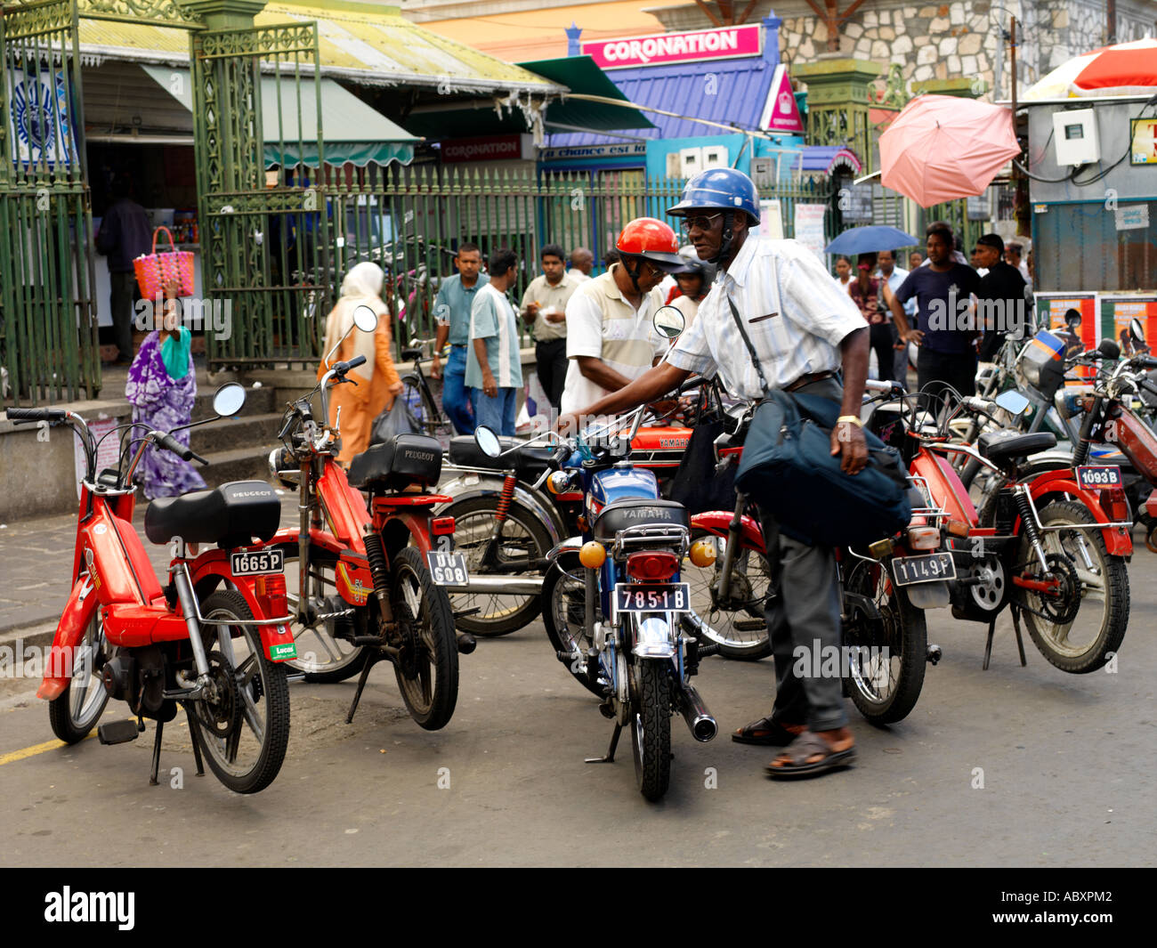 Mauritius motorcycles scooters hires stock photography and images Alamy