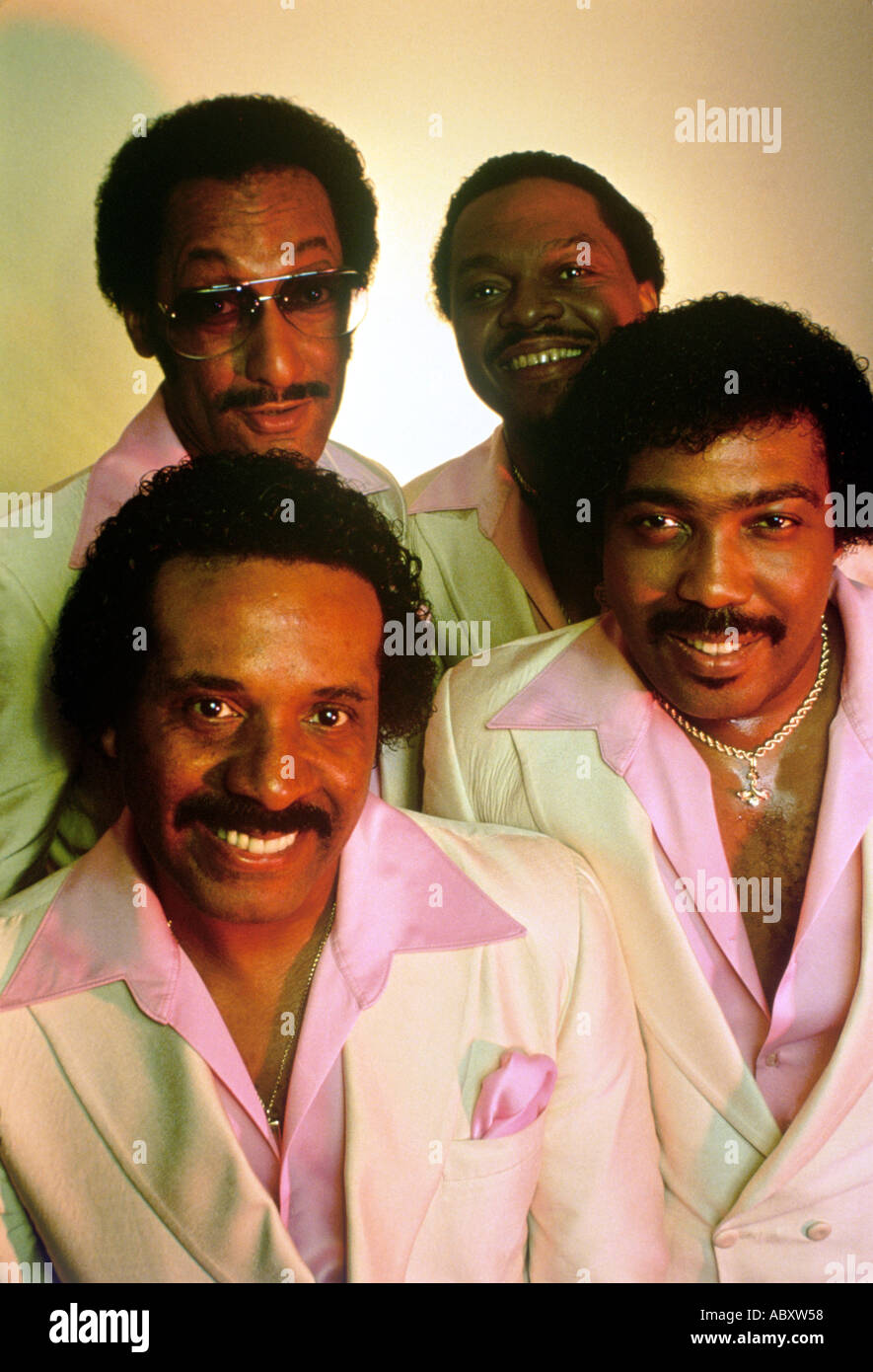 FOUR TOPS American music group in the 1970s Stock Photo