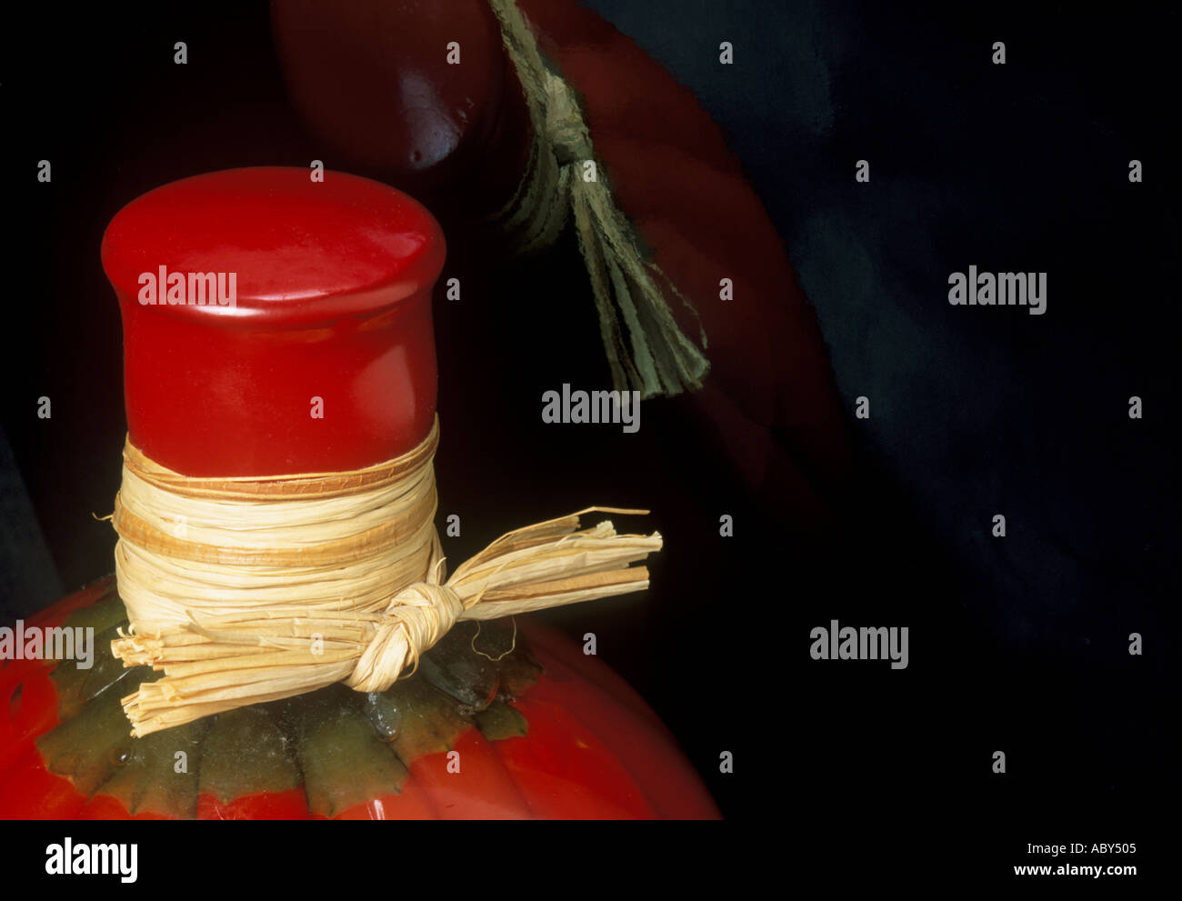 Jar of Chilli Peppers Stock Photo