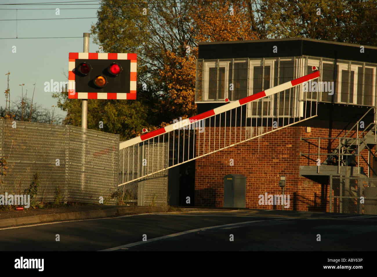 Level crossing Barriers Stock Photo Alamy