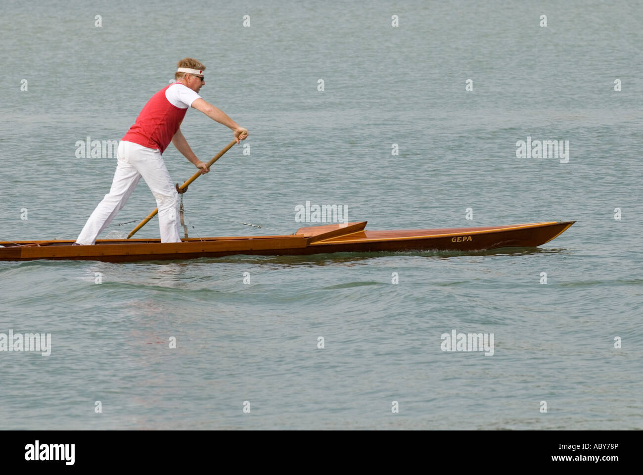 Traditional rowing race in Venice, Italy Stock Photo - Alamy