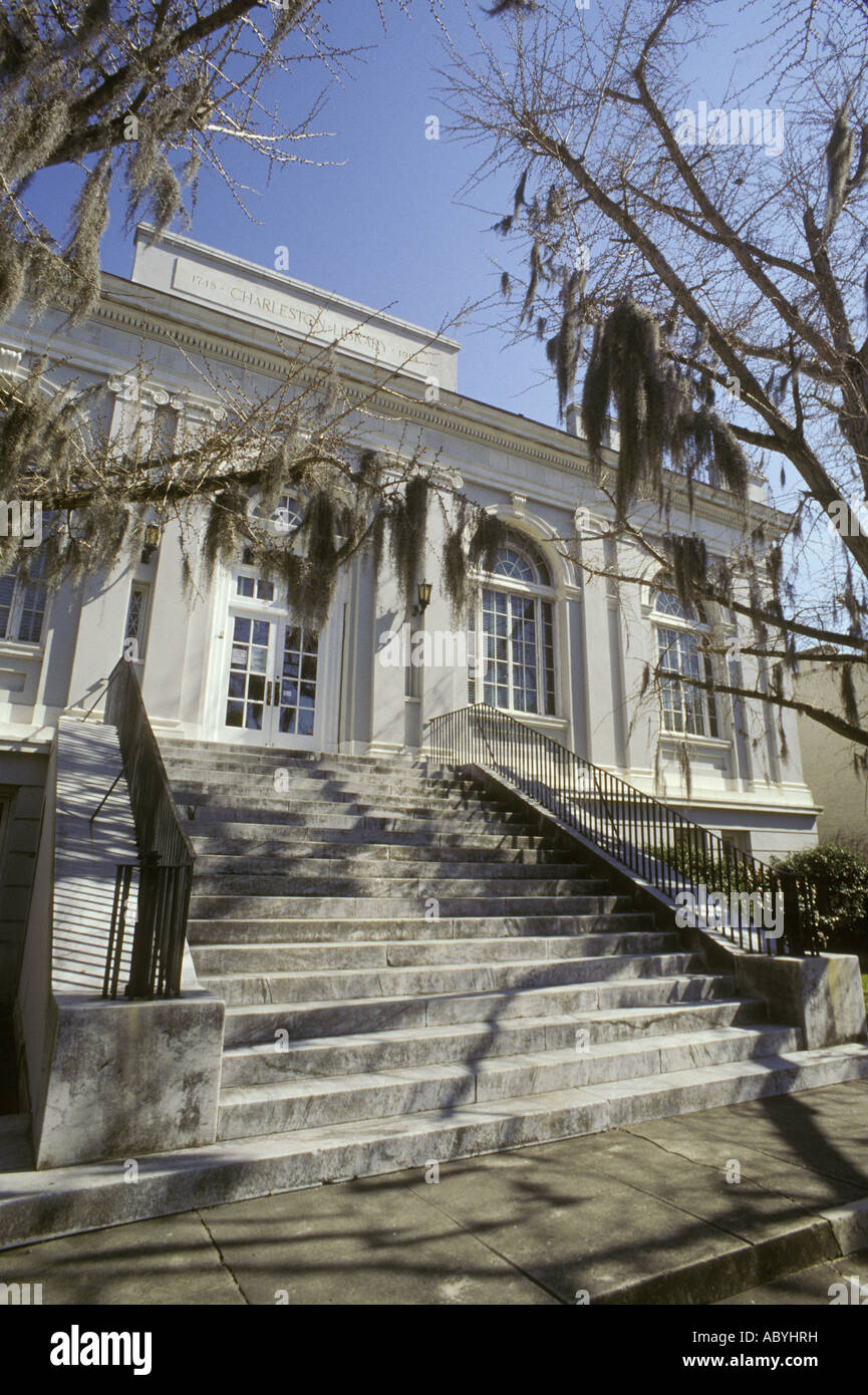 Charleston SC South Carolina spanish moss trees Stock Photo Alamy