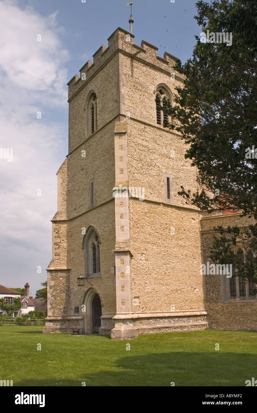 Buckland Church tower Stock Photo Alamy