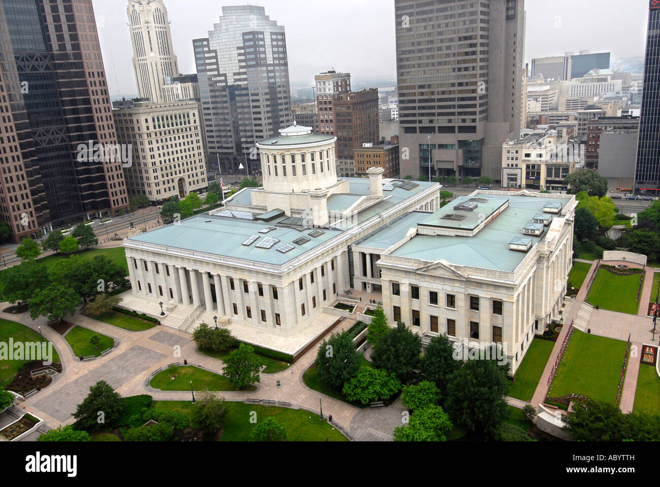 The State Capitol Building at Columbus Ohio OH Stock Photo