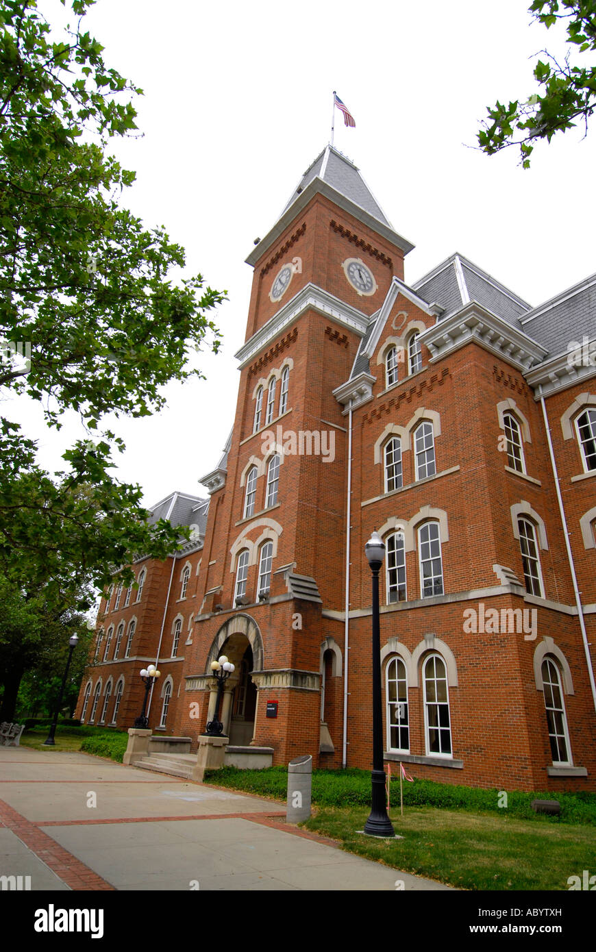 University Hall on the Ohio State Buckeyes University Campus at Columbus Ohio Oh Stock Photo