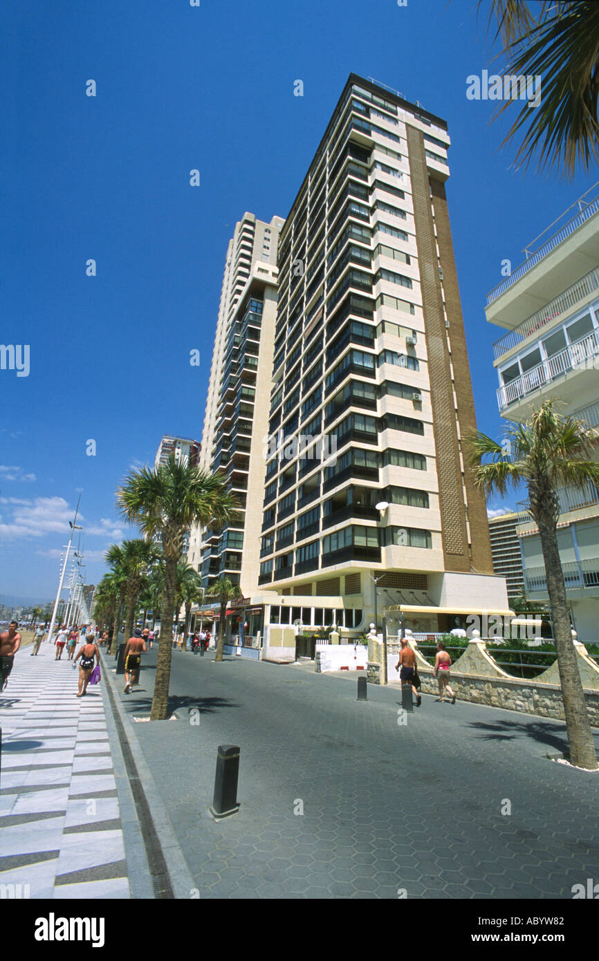 Benidorm Apartments Spain Stock Photo Alamy