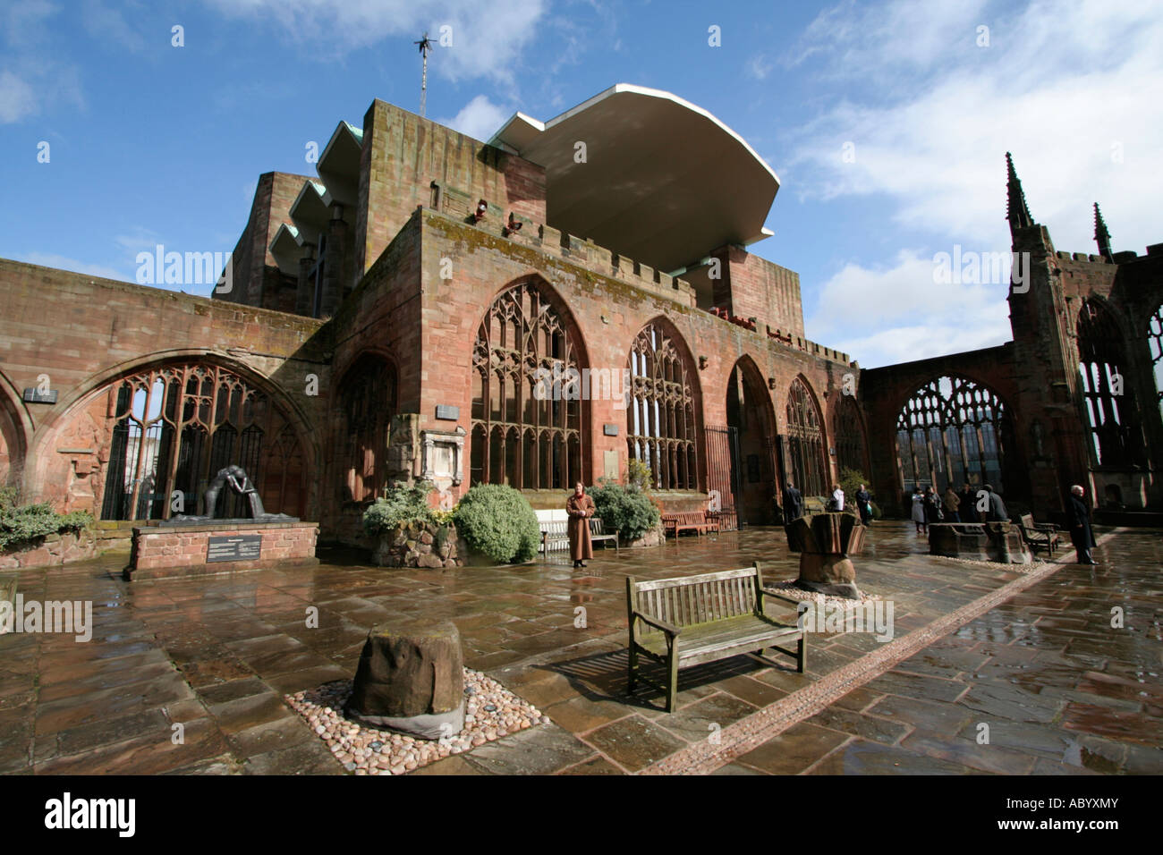 coventry city cathedral ruins england uk gb Stock Photo - Alamy