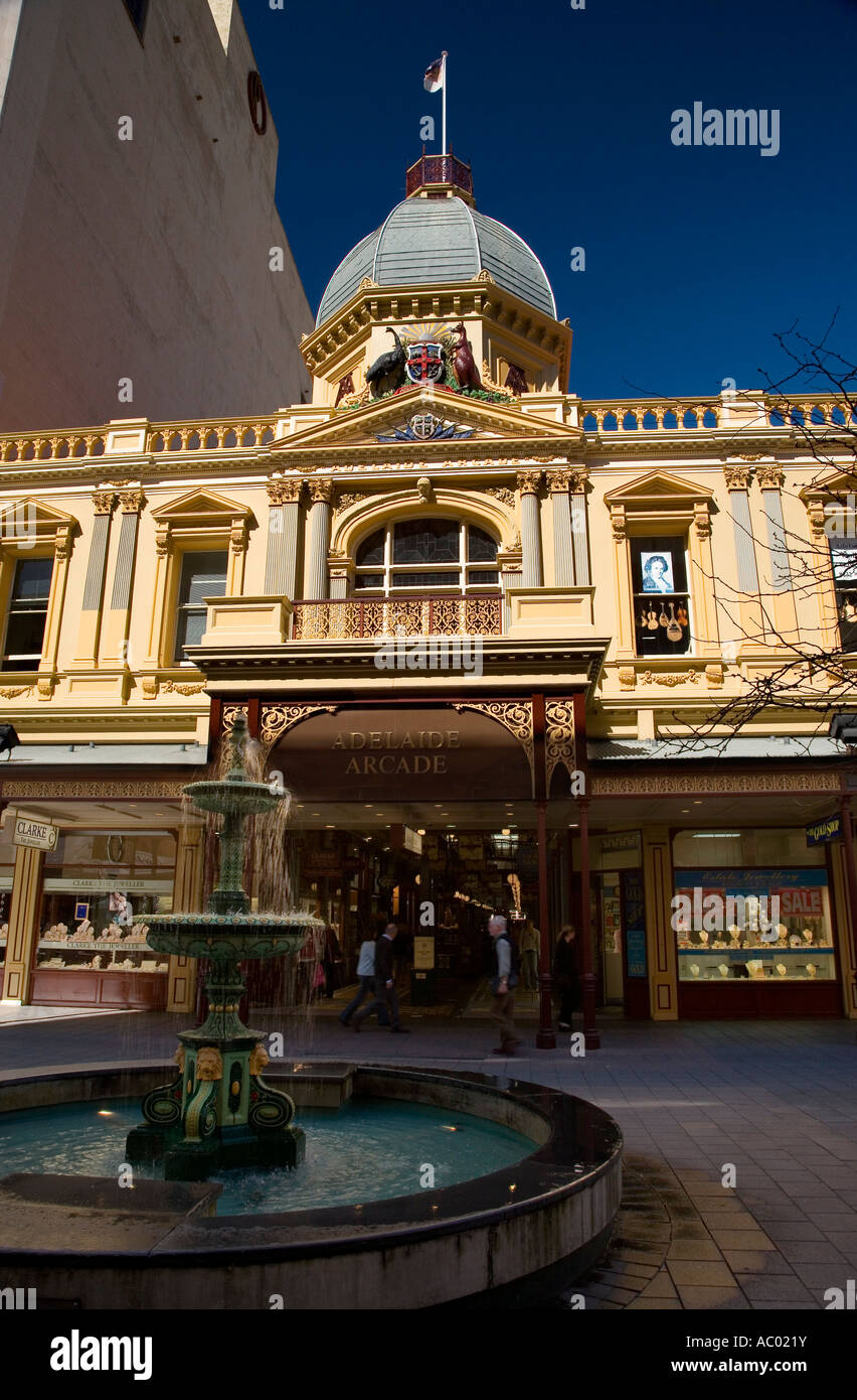 Adelaide Arcade Rundle Mall Adelaide South Australia Australia Stock