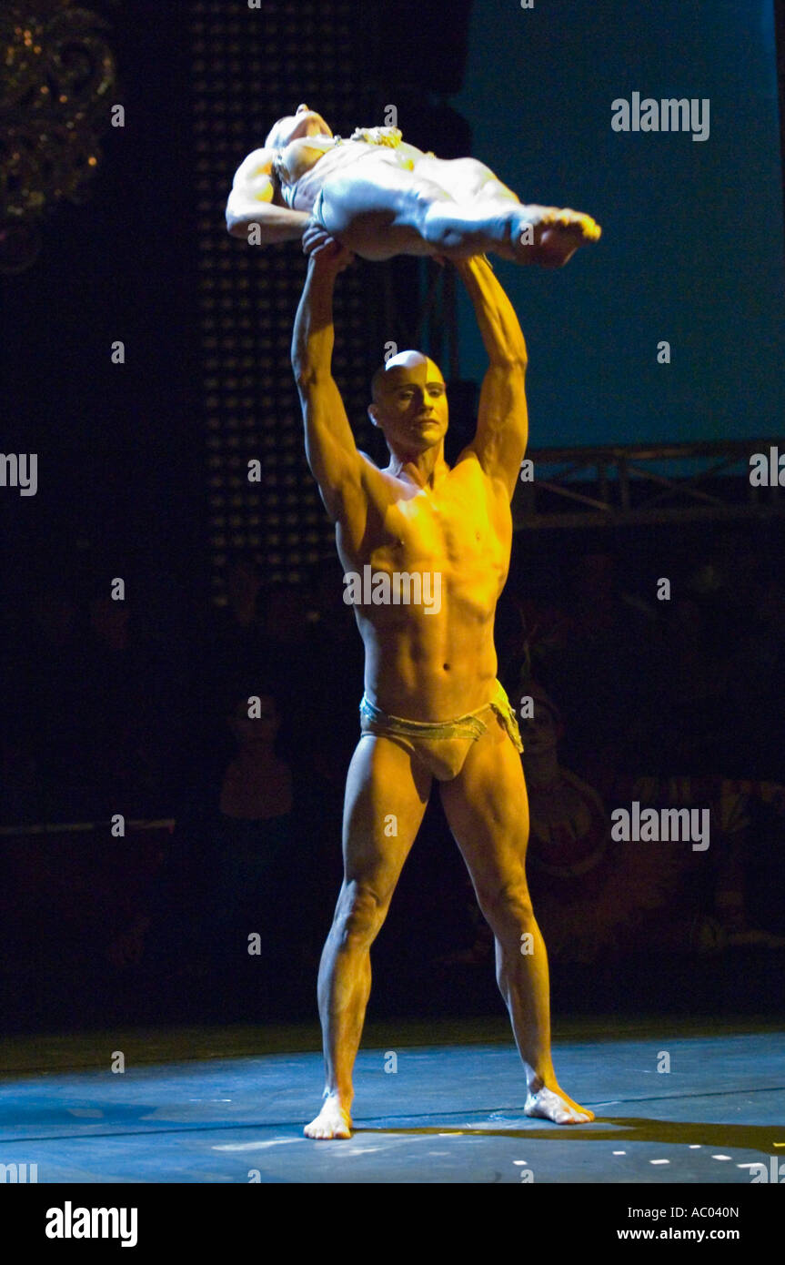 circus performers doing hand balance Stock Photo - Alamy
