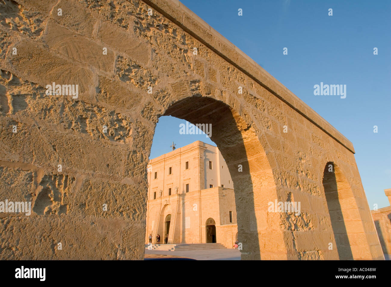 Arches of Santa Maria di Leuca, Puglia, Italy Stock Photo
