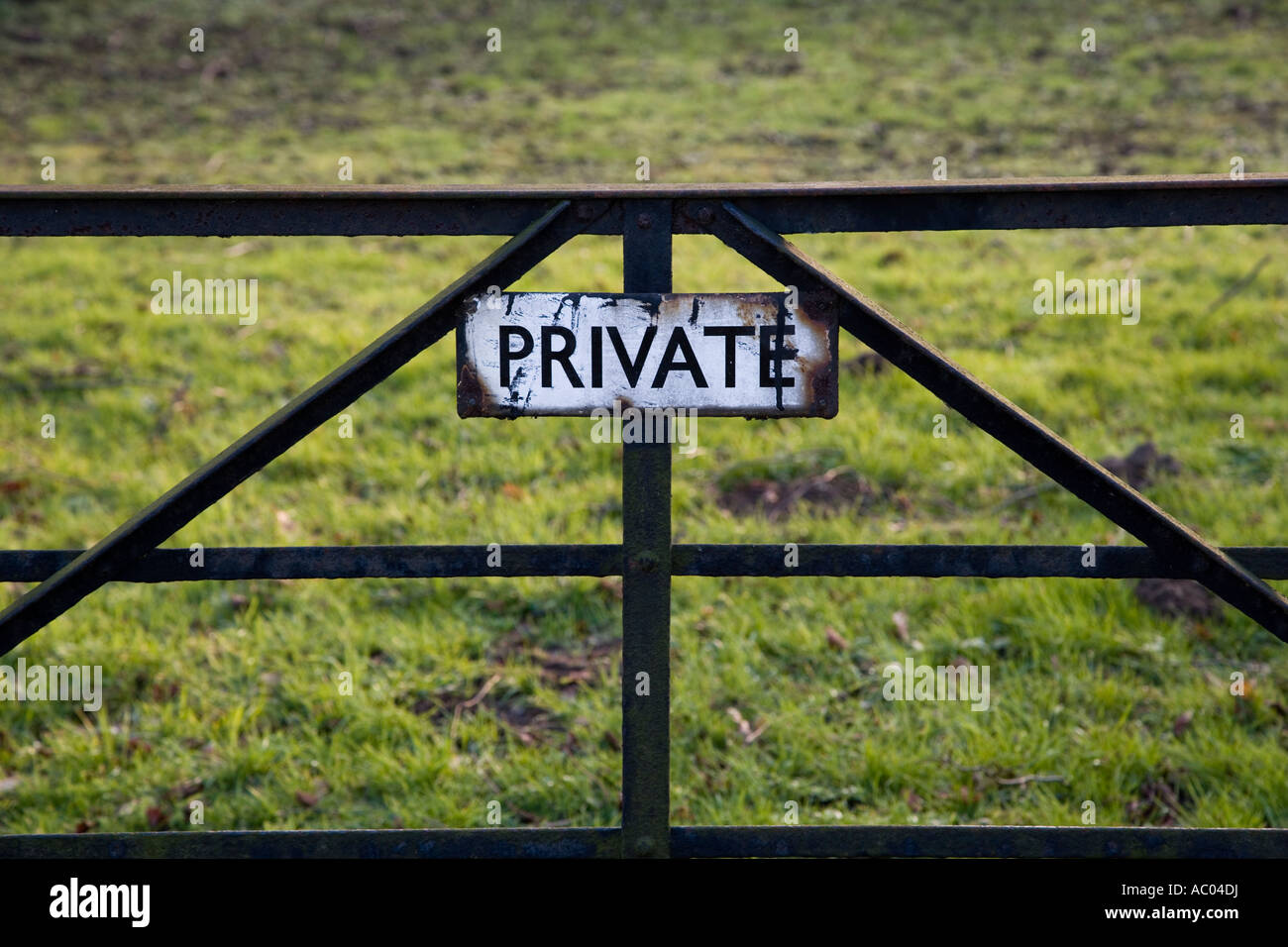 Private Property Stock Photo