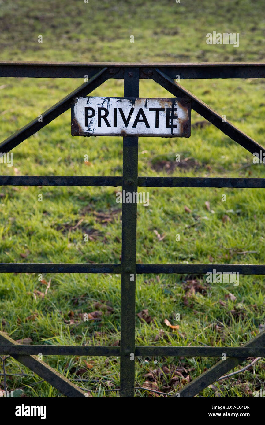 Private Property Stock Photo